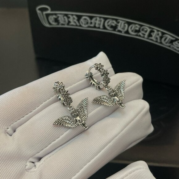 Chrome Hearts Angel Earrings - Picture 7 of 7